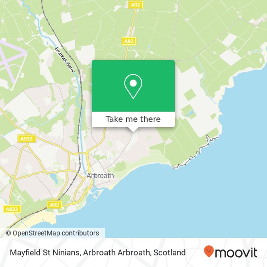 Mayfield St Ninians, Arbroath Arbroath map