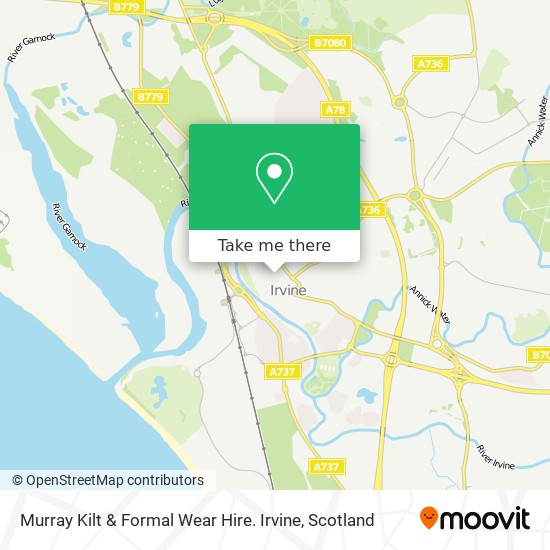 Murray Kilt & Formal Wear Hire. Irvine map