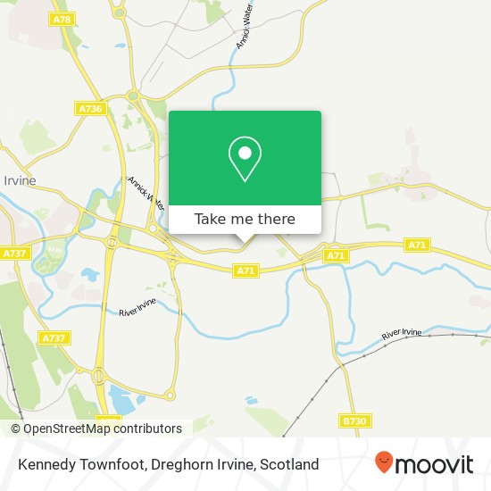 Kennedy Townfoot, Dreghorn Irvine map