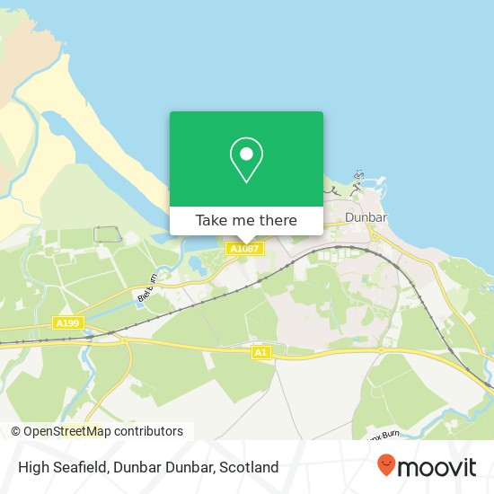 High Seafield, Dunbar Dunbar map