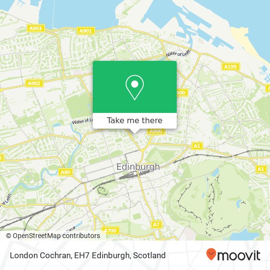 London Cochran, EH7 Edinburgh map