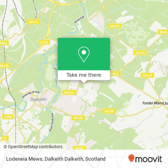 Lodeneia Mews, Dalkeith Dalkeith map