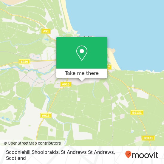 Scooniehill Shoolbraids, St Andrews St Andrews map