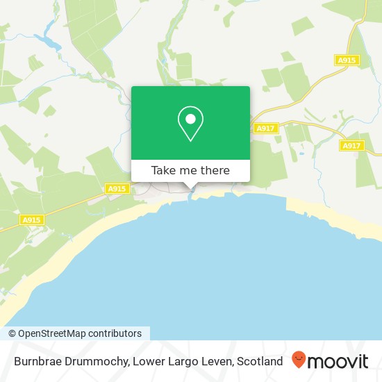 Burnbrae Drummochy, Lower Largo Leven map