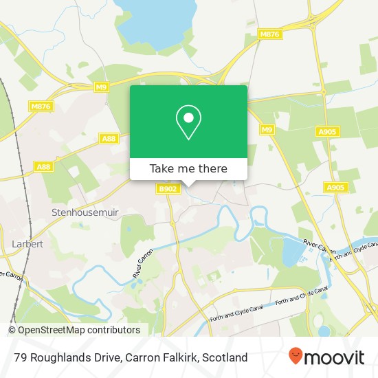 79 Roughlands Drive, Carron Falkirk map