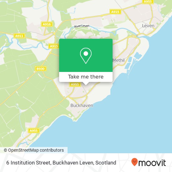 6 Institution Street, Buckhaven Leven map