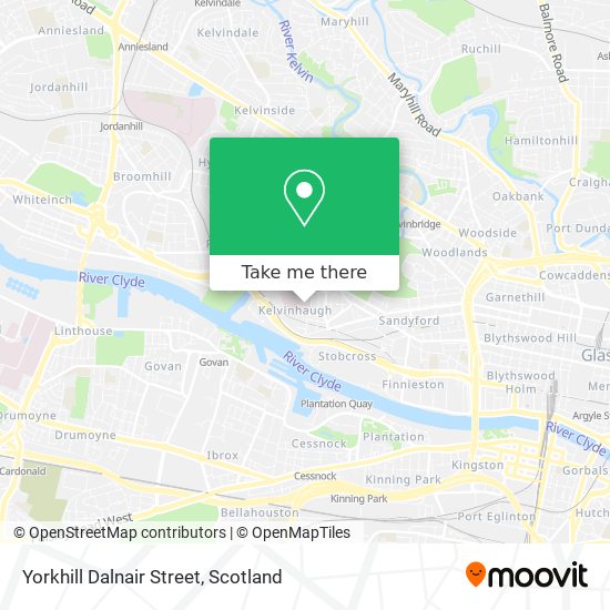 Yorkhill Dalnair Street map