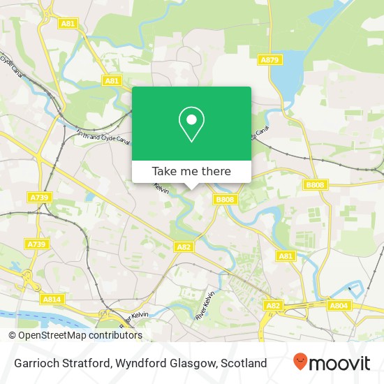 Garrioch Stratford, Wyndford Glasgow map