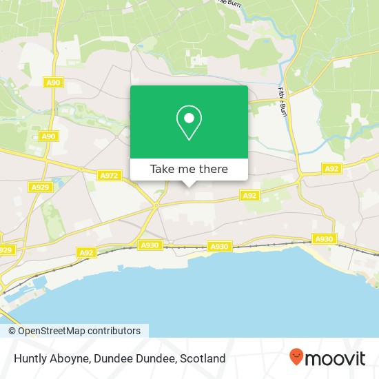 Huntly Aboyne, Dundee Dundee map