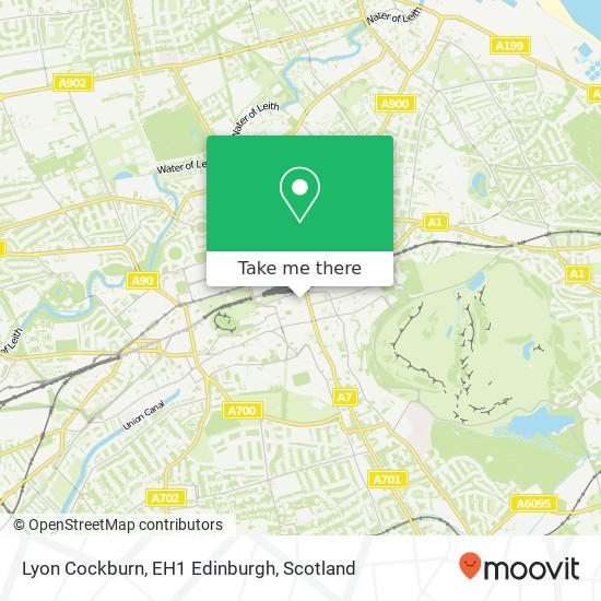 Lyon Cockburn, EH1 Edinburgh map