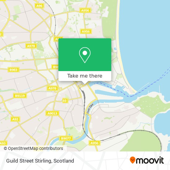 Guild Street Stirling map