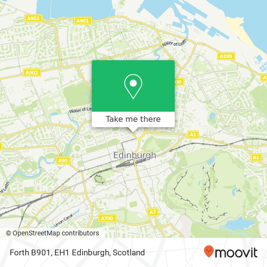Forth B901, EH1 Edinburgh map