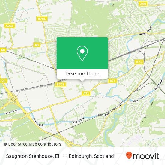 Saughton Stenhouse, EH11 Edinburgh map