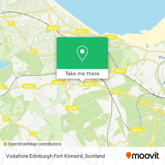 Vodafone Edinburgh Fort Kinnaird map