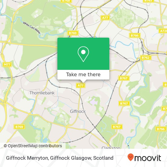 Giffnock Merryton, Giffnock Glasgow map