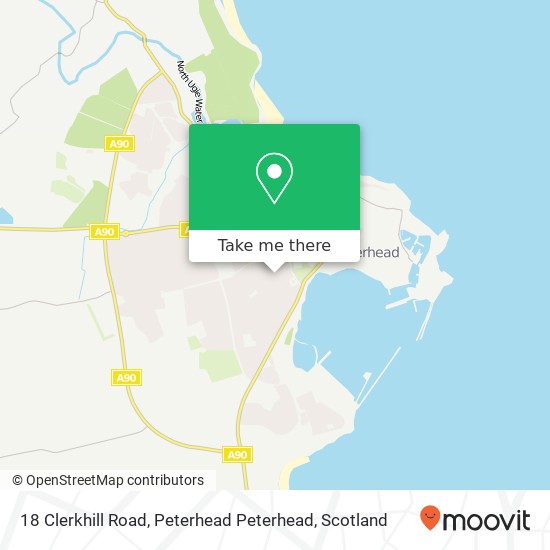 18 Clerkhill Road, Peterhead Peterhead map