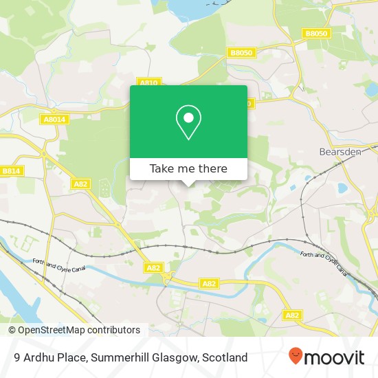 9 Ardhu Place, Summerhill Glasgow map