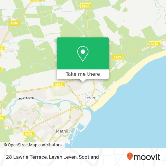 28 Lawrie Terrace, Leven Leven map