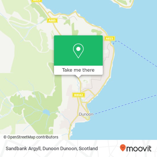 Sandbank Argyll, Dunoon Dunoon map