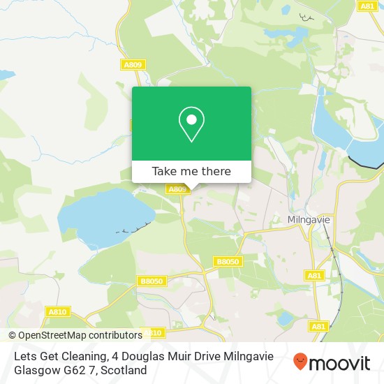 Lets Get Cleaning, 4 Douglas Muir Drive Milngavie Glasgow G62 7 map