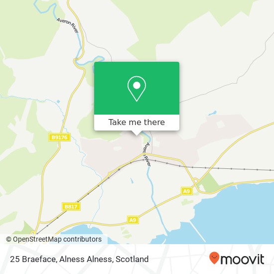25 Braeface, Alness Alness map