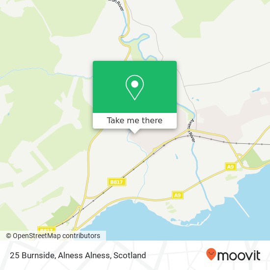 25 Burnside, Alness Alness map