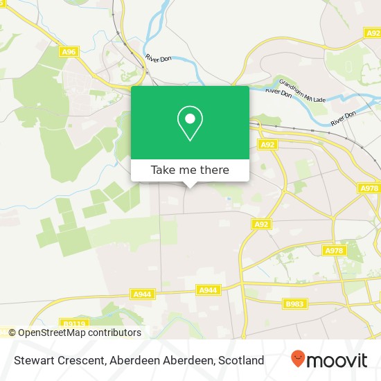 Stewart Crescent, Aberdeen Aberdeen map