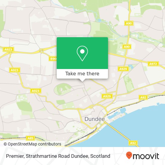 Premier, Strathmartine Road Dundee map