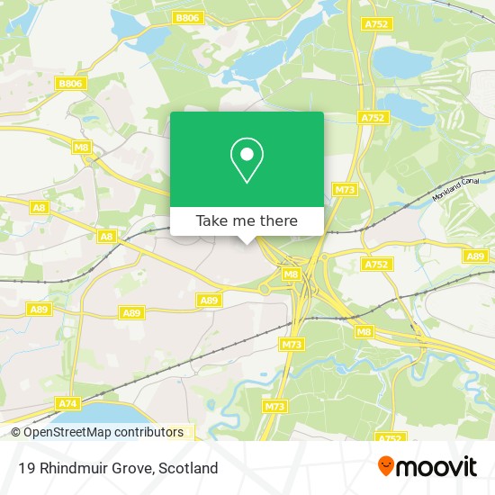 19 Rhindmuir Grove map