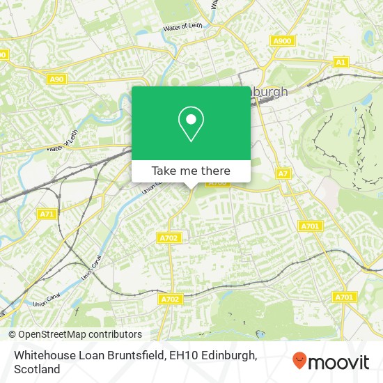 Whitehouse Loan Bruntsfield, EH10 Edinburgh map