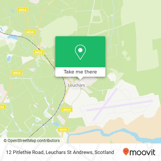 12 Pitlethie Road, Leuchars St Andrews map