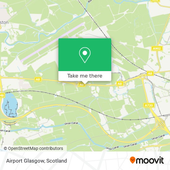 Airport Glasgow map
