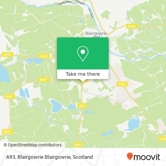 A93, Blairgowrie Blairgowrie map