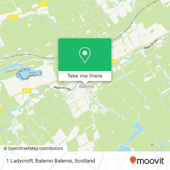 1 Ladycroft, Balerno Balerno map