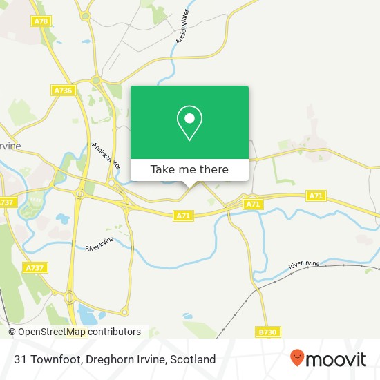 31 Townfoot, Dreghorn Irvine map