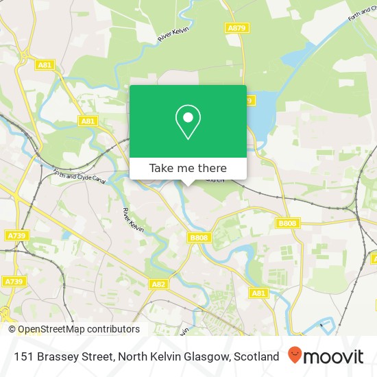 151 Brassey Street, North Kelvin Glasgow map