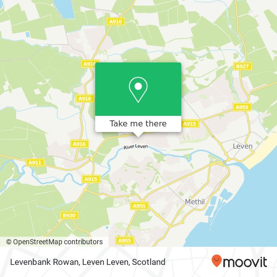 Levenbank Rowan, Leven Leven map