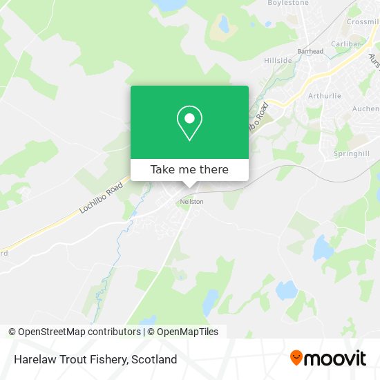 Harelaw Trout Fishery map