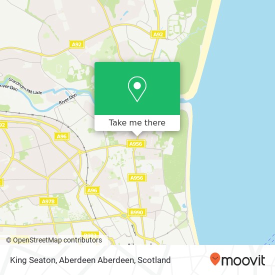 King Seaton, Aberdeen Aberdeen map
