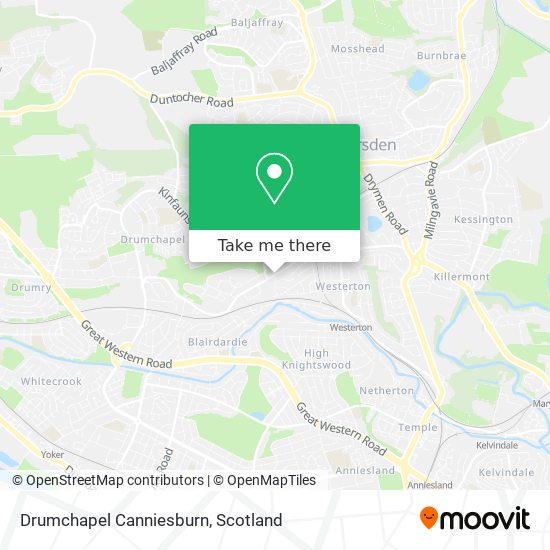 Drumchapel Canniesburn map