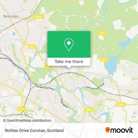 Rothes Drive Gorstan map