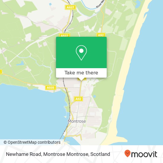 Newhame Road, Montrose Montrose map