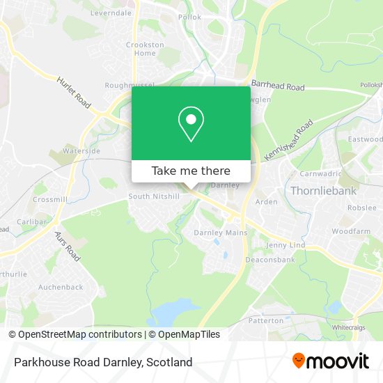 Parkhouse Road Darnley map
