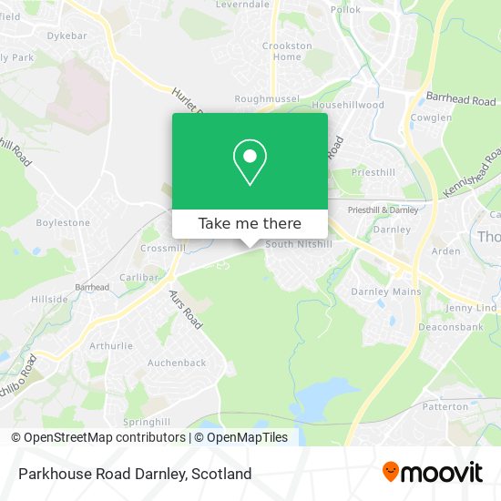 Parkhouse Road Darnley map