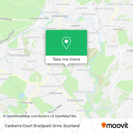 Canberra Court Braidpark Drive map