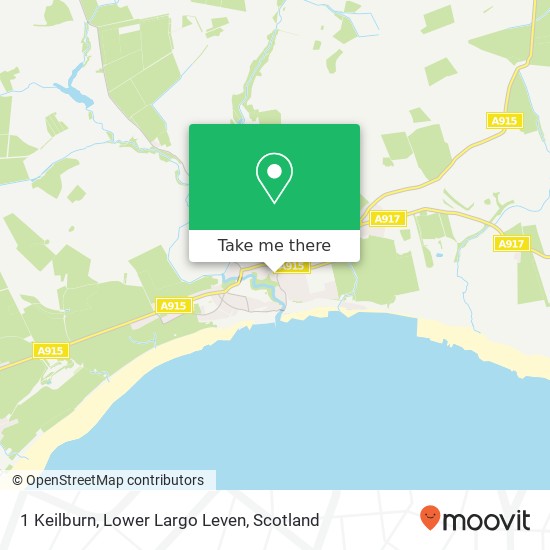 1 Keilburn, Lower Largo Leven map
