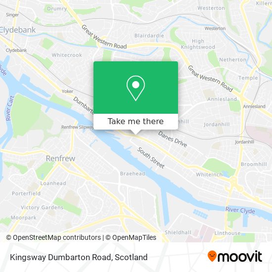 Kingsway Dumbarton Road map