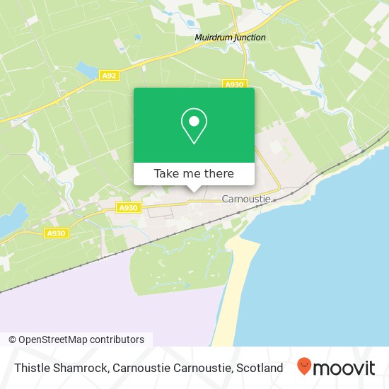 Thistle Shamrock, Carnoustie Carnoustie map