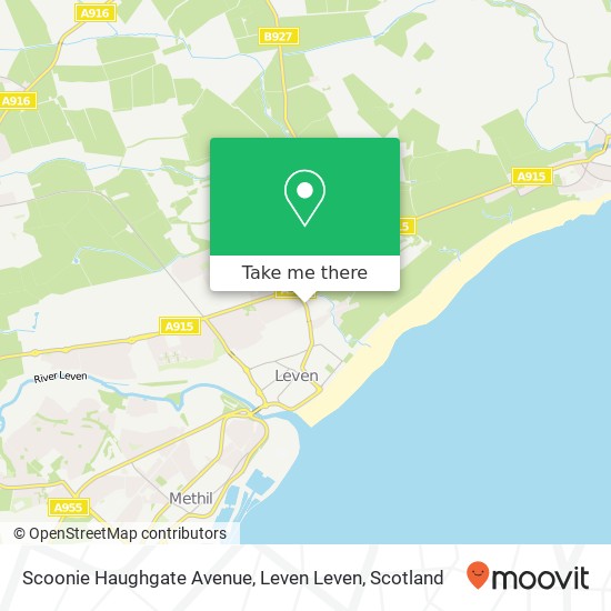 Scoonie Haughgate Avenue, Leven Leven map