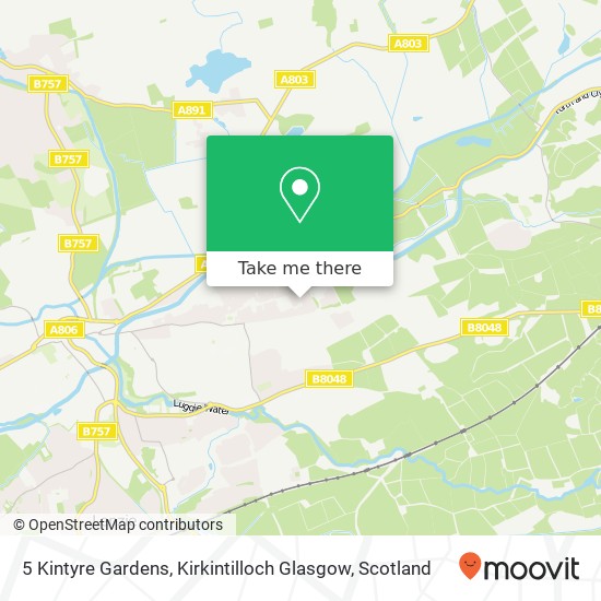 5 Kintyre Gardens, Kirkintilloch Glasgow map